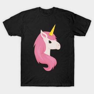 Cute Little Unicorn With Pink Hair T-Shirt